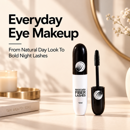 7D Silk Fiber Black Lengthening Mascara - Adult Beauty Makeup✨
