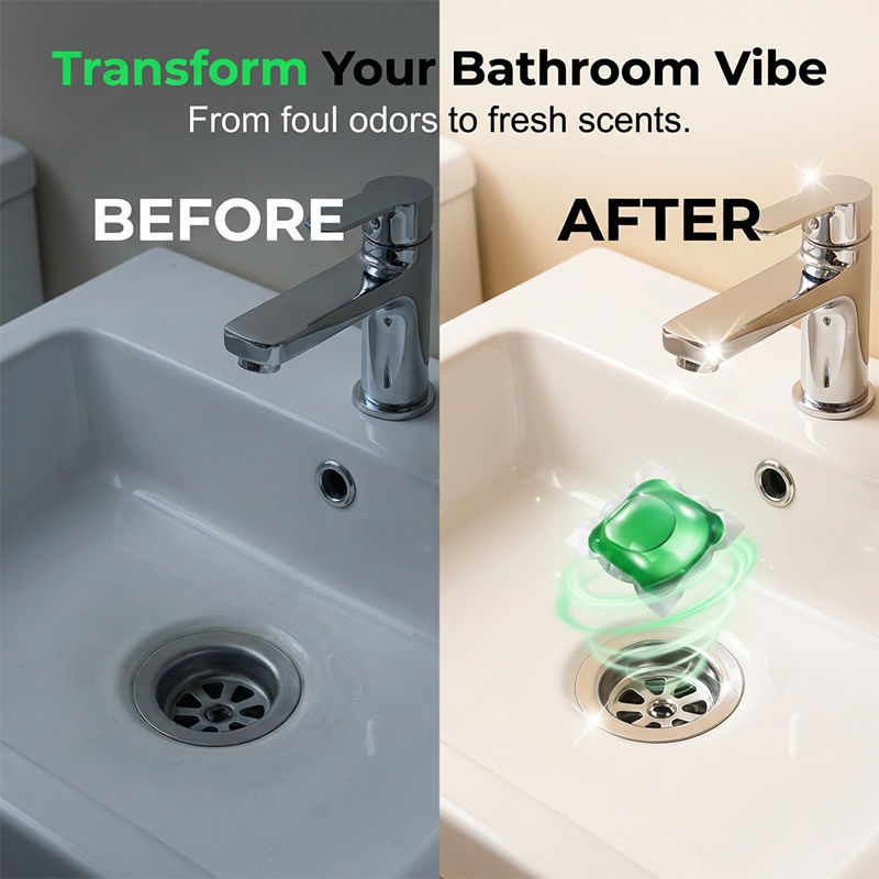 🥳2026 HOT SALE🥳💞50K+ SOLD!🏠💧 50% OFF! Drain Deodorizer Pods – Bio-Enzyme Odor Eliminator